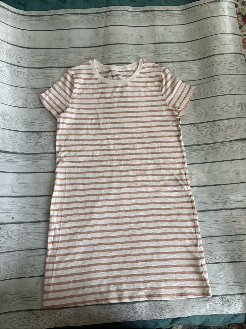Universal Thread Striped Mini Dress in Pink & White Size Medium